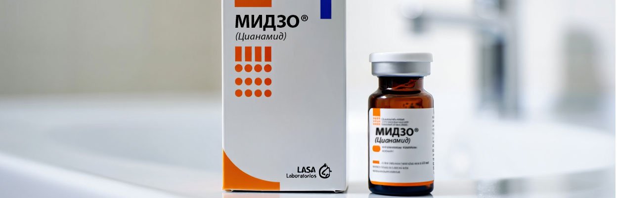 На медицинском столе препарат Мидзо